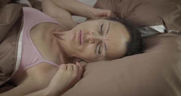 Sleeping Irritated Woman alt