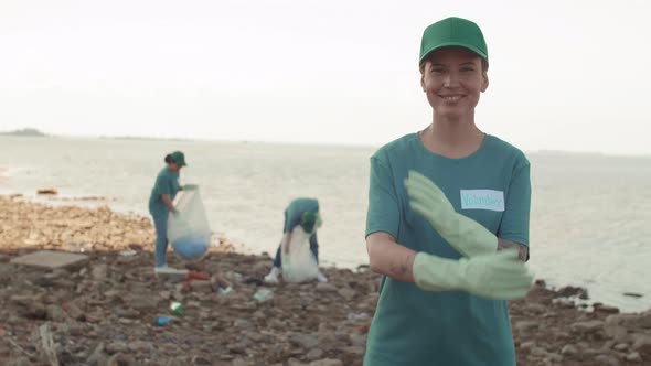 Portrait of Caucasian Female Volunteer alt