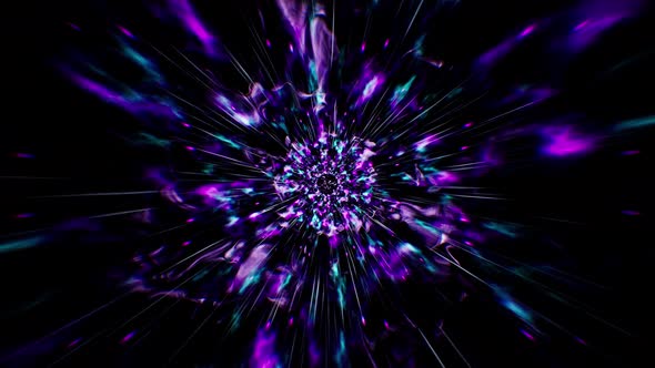 Neon Flare Tunnel Loop 4K alt