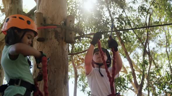 Girl ziplining 4k alt