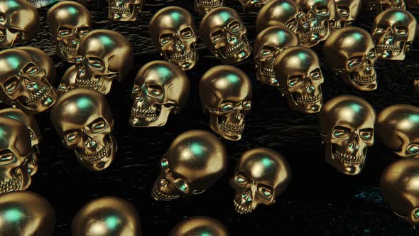 Skull Gold 4k 