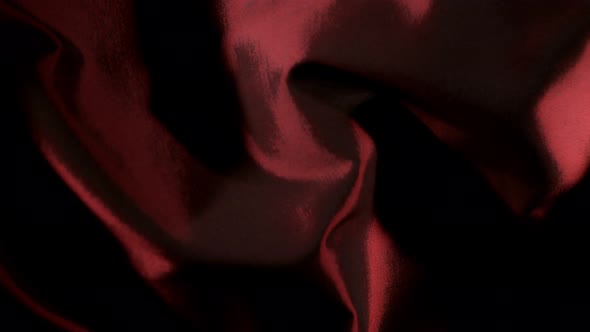 Red Wavy Fabric Background in Super Slow Motion alt