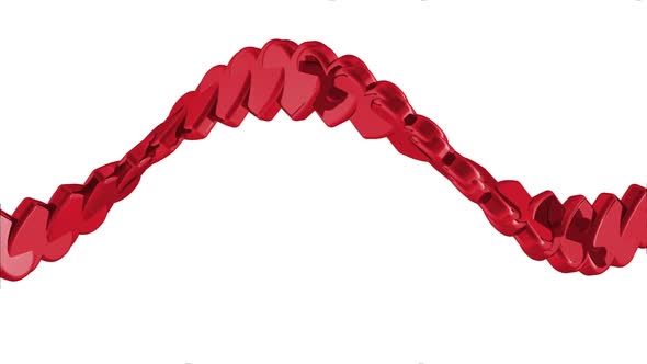 3D Rendering Hearts Fun Background alt