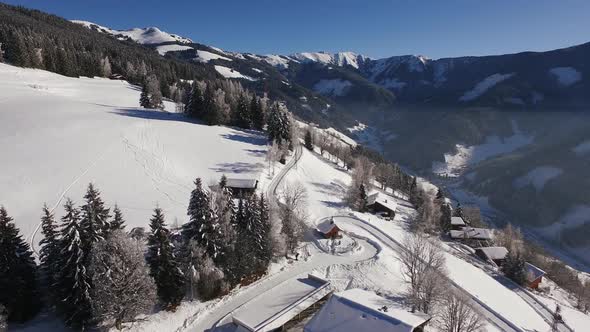 Aerial view of Zell am See alt