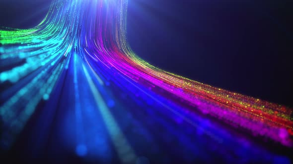 Rainbow Particle Background