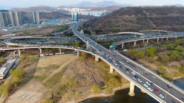 Seoul Gayang Bridge Intersection Road Traffic
