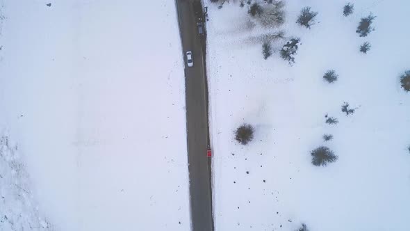 Snowy Road - 4K