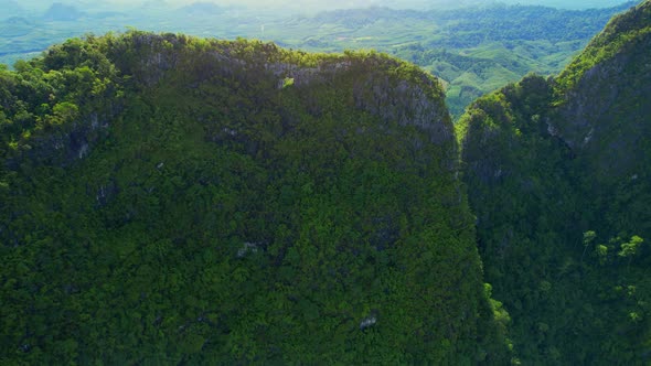 A drone is flying over "Khao Thalu" alt
