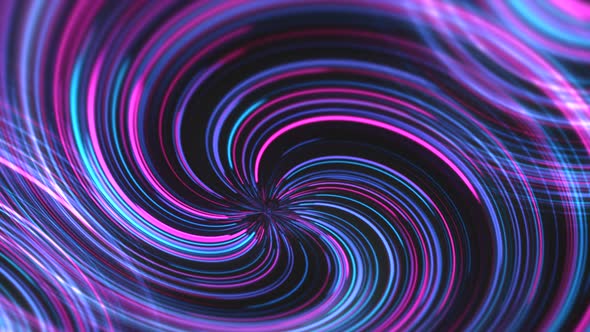 speed of light neon glowing animation uhd background twisted lines in motion swirls colorful vortex