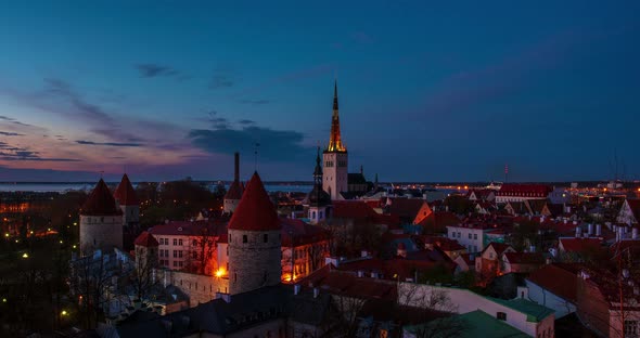 Sunset in Tallinn