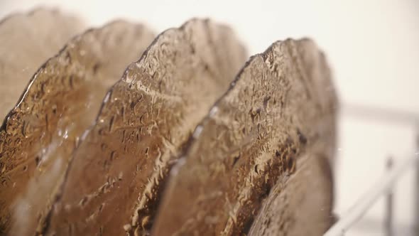 Water Flow Inside Dish Washer Machine Cleaning Plates alt