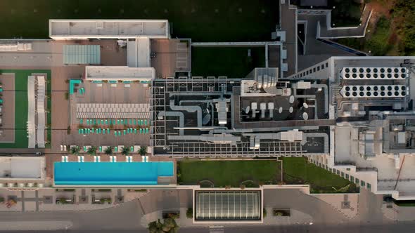 Top down view of a ventilation and air conditioning system alt