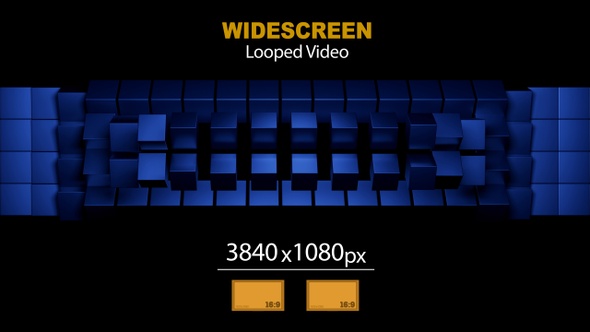 Widescreen Cubes Rotation 09