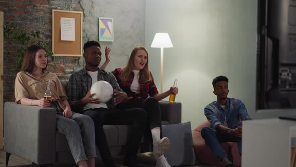 Nervous Black Man Throws White Ball Into TV Watching Match alt