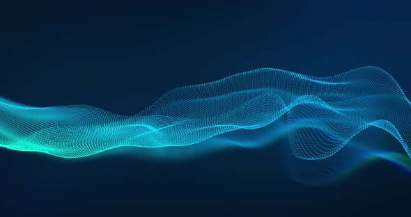 Abstract wave motion technology background.