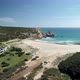 Paradise Beach In Portugal Aerial View - VideoHive Item for Sale