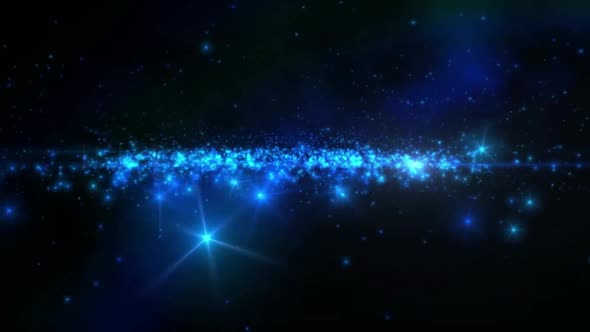 Blue Starfield Space Sparkle Background