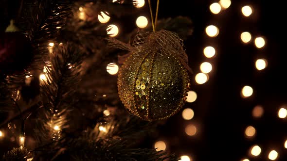 Christmas Ball On Tree