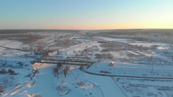 Railway Bridge City Panorama alt