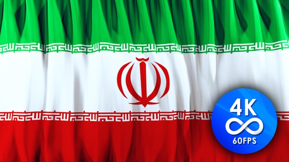 Flag loop IRAN |4K| 60fps