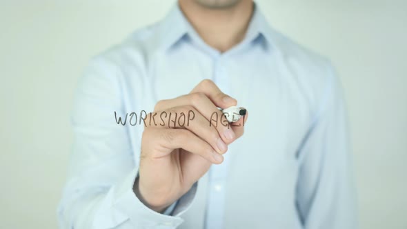 Workshop Agenda, Writing On Transparent Screen alt