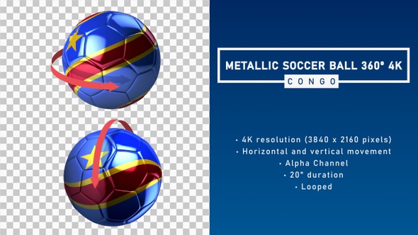 Metallic Soccer Ball 360º 4K - Congo