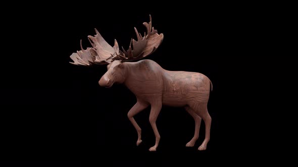 Wood Toy Moose alt