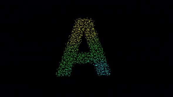 A  Letter Gradient With Particles