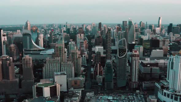 Petchaburi and Central Embassy Aerial Views in Ploenchit Bangkok Thailand alt