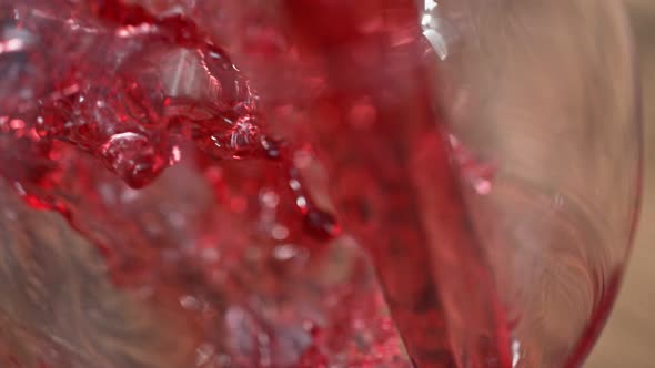 Pouring Red Wine at the Vineyard in Super Slow Motion 1000Fps alt