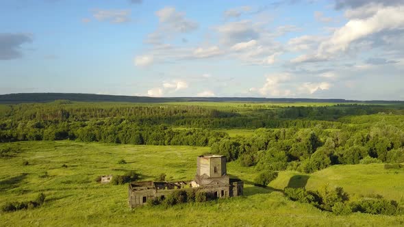 Abandoned Wooden Church Nature