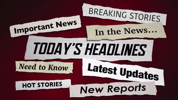 Todays Headlines Stories Hot News Breaking Updates 3d Animation alt