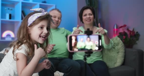 Vlogger Asking Online Audience to Like and Subscribe to Her Channel alt