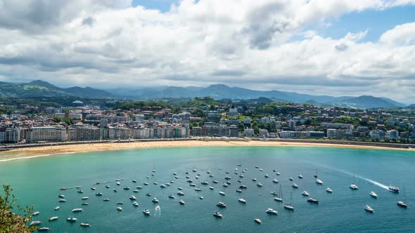 San Sebastian Donostia in Basque Country alt
