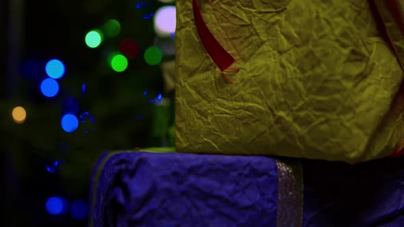 Gifts in Corrugated Paper for Christmas in Rotation