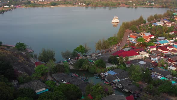 Big Buddha Over the Khao Tao Reservoir in Hua Hin in Prachuap Khiri Khan Thailand alt