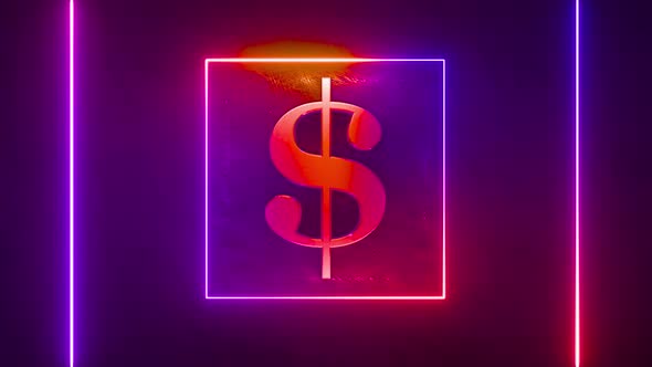 Glow Dollar Symbol