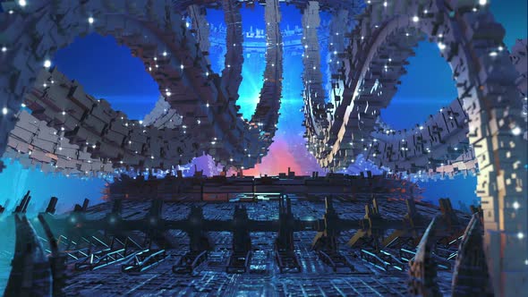 Alien Architecture With An Organic Structure And An Energy Core alt