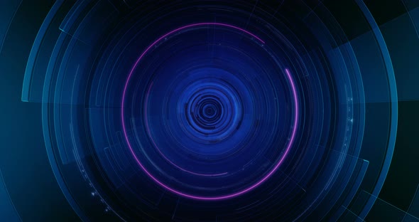 4K Loop Futuristic technological abstract motion graphic background. alt