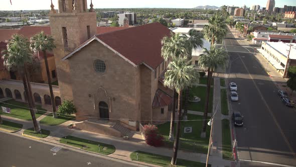 Tilt up view of Hillsong Church alt