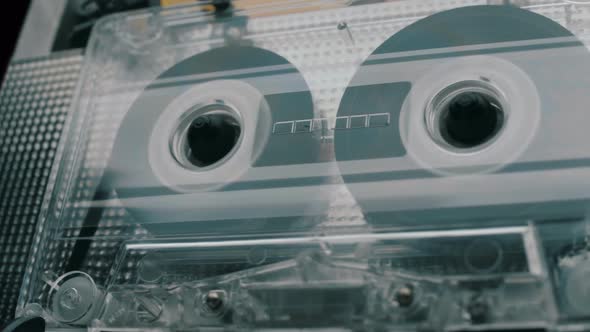 The Cassette Is Played In The Tape Recorder And Rewind The Reel Of The Tape 2