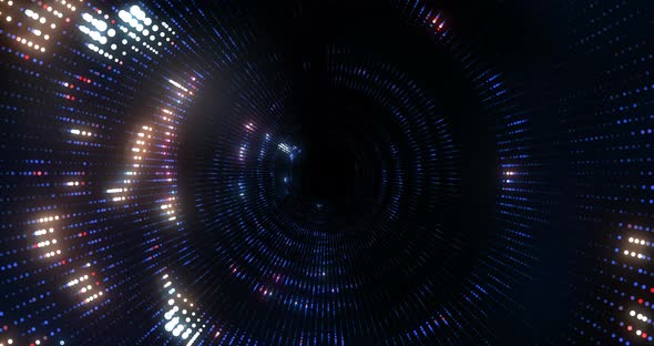 4K animated background loop with audio elements. 3D abstract digital ...