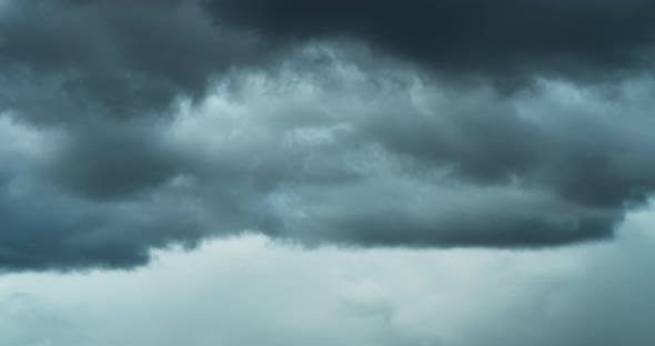 Heavy Dark Storm Raining Clouds Over the Lake Nature Environment Dark Huge Cloud Sky alt