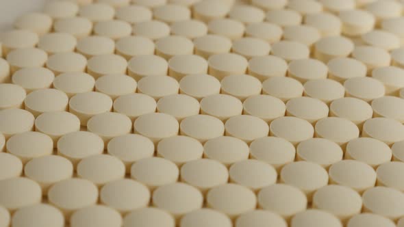 Health care medicaments on white surface 4K 3840X2160 UltraHD footage - Tablets and remedys on white alt