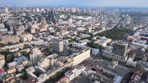 Kyiv, Ukraine Aerial View of the City. Kiev alt