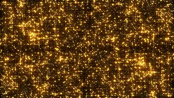 4k Golden Particles