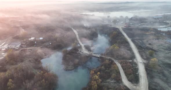Beautiful Landscape in Aerial Drone Shot