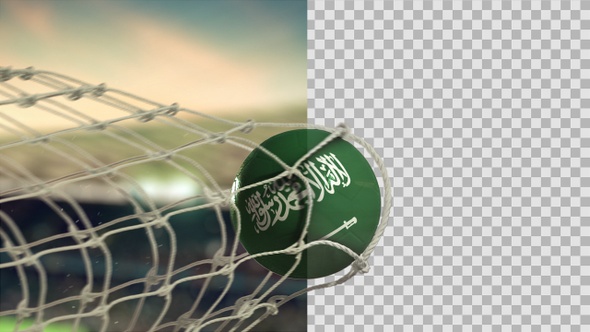 Soccer Ball Scoring Goal Day - Saudi Arabia
