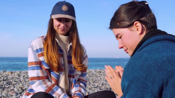 Rape ceremony, a candle tray and powder on a stone. alt