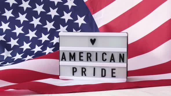 Waving American Flag Background alt